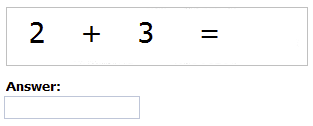 Quiz bei einem Kontaktformular