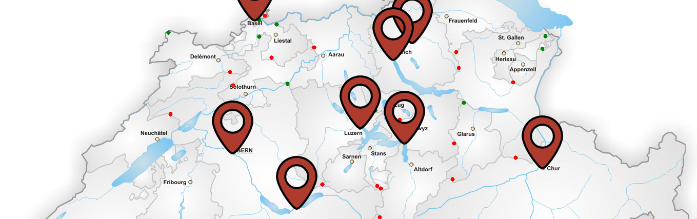 WordPress Kurse quer durch die Schweiz