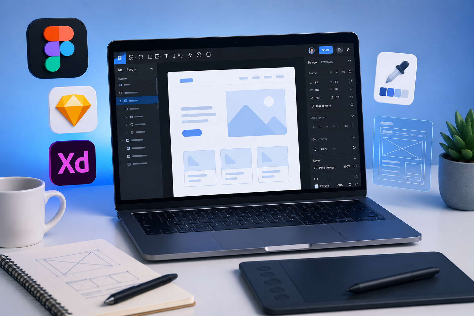 Figma, Sketch oder Adobe XD: welches Design-Tool 2025 lernen?